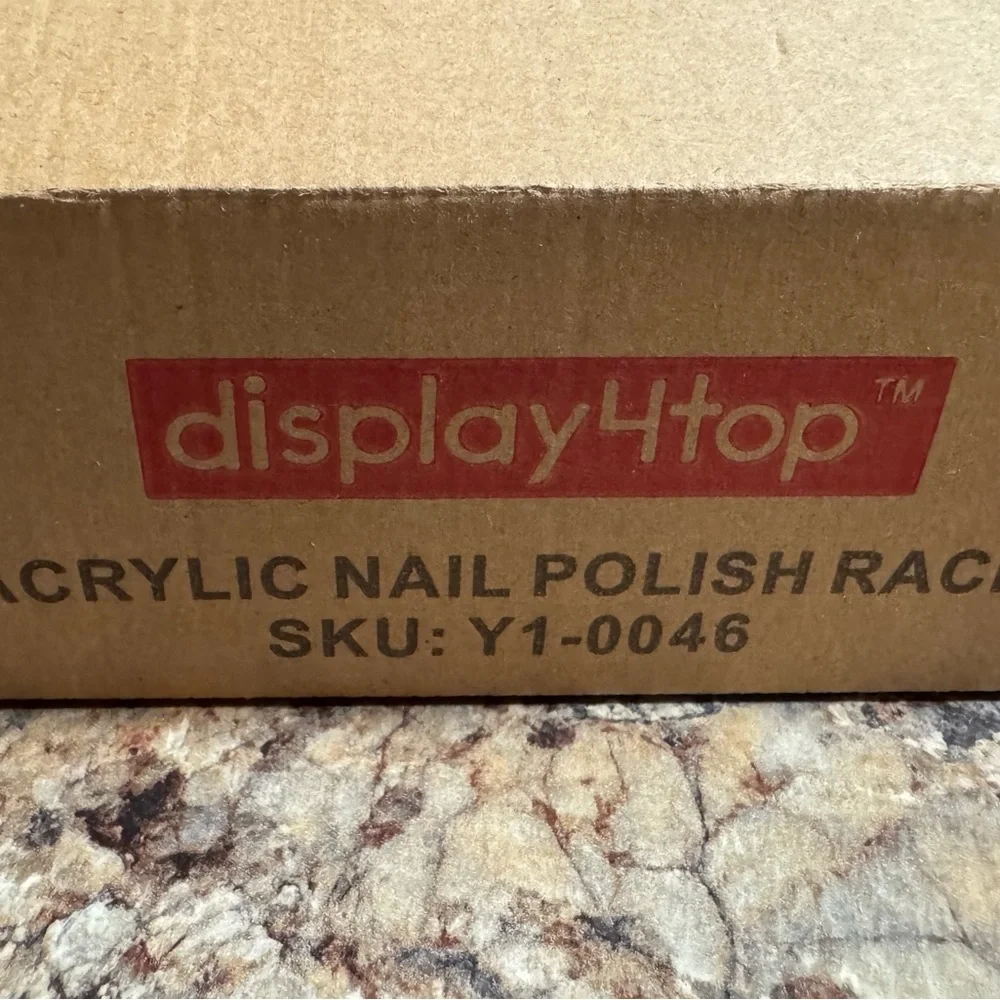 NIB acrylic nail rack with hardware